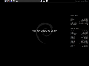 Capture d’écran de
Crunchbang